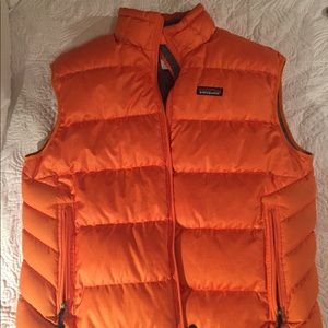 Men's Patagonia Orange Puffy Vest
